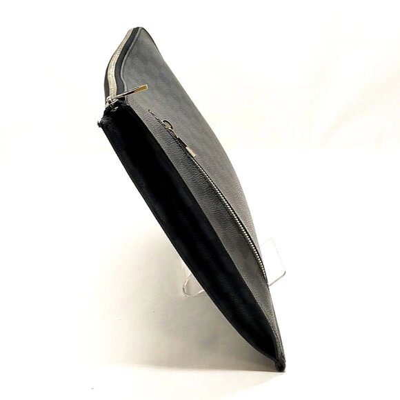 Louis Vuitton LV Brief Case Poche Document Black Damier Graphite 646-071025 - Picture 3 of 13